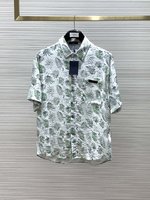 Louis Vuitton Clothing Shirts & Blouses Embroidery Summer Collection Fashion Casual