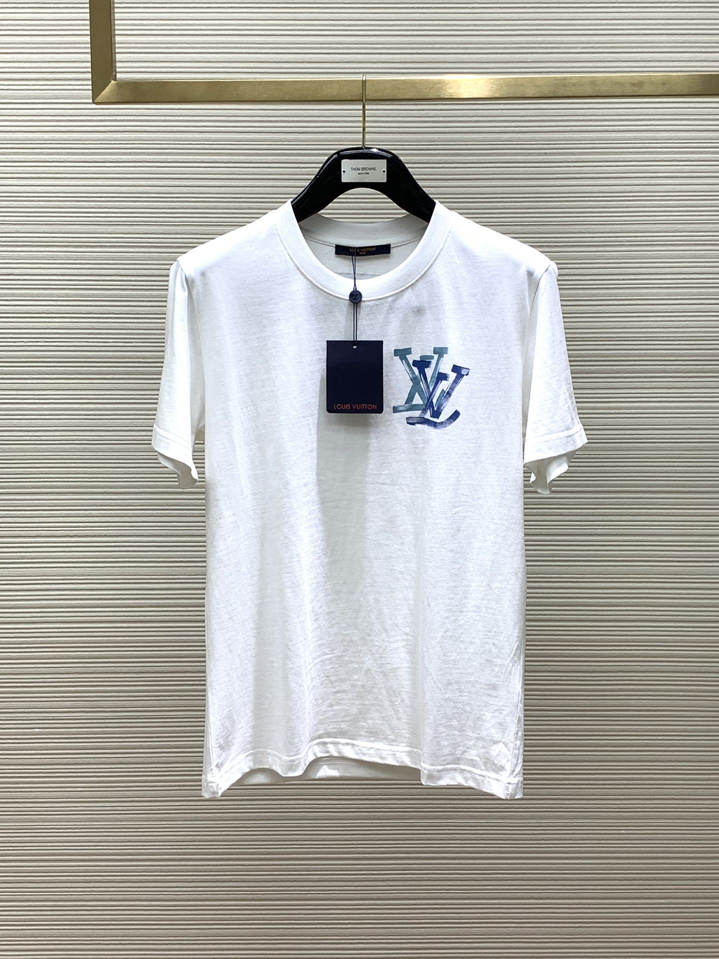 Louis Vuitton Clothing T-Shirt Exclusive Cheap
 Printing Summer Collection Fashion Short Sleeve