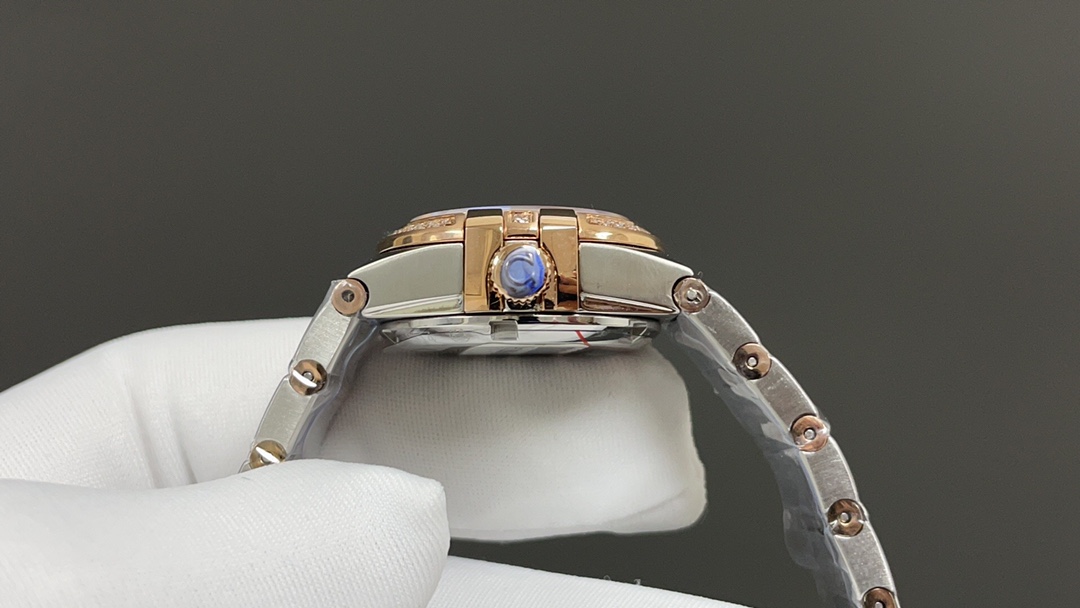 “Omega Constellation Series: 2070 Gold Drill 50.PLUMA Watch with 8520 Cores and Blue Mother’s Watchboard” - 图片 6