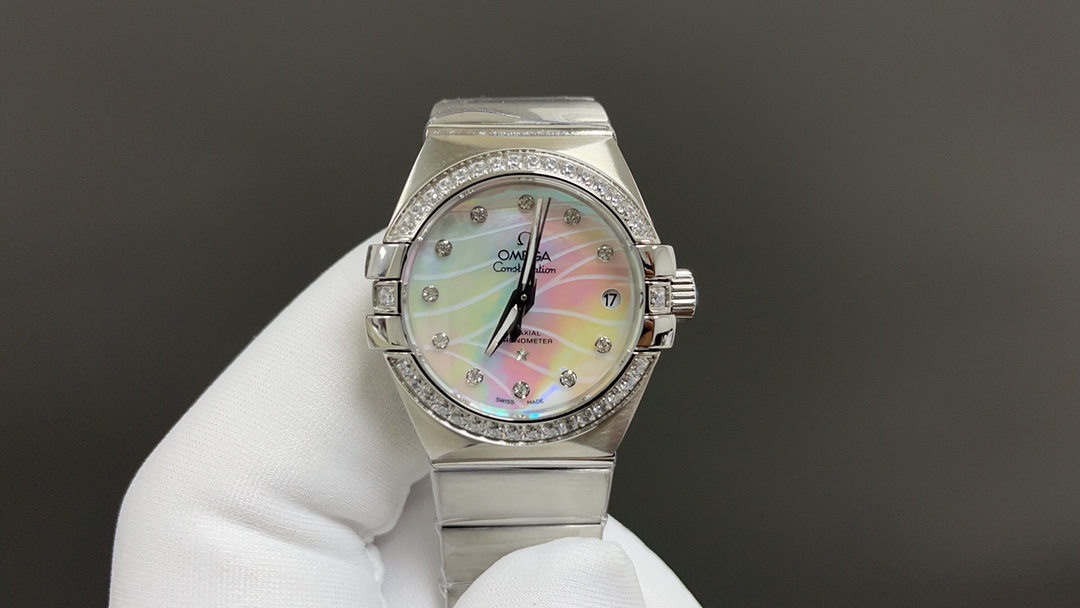 Omega Constellation Series: 8520 Cores and Blue-Colored Mother-of-Pearl Watch Face – Market’s Best Version - 图片 2