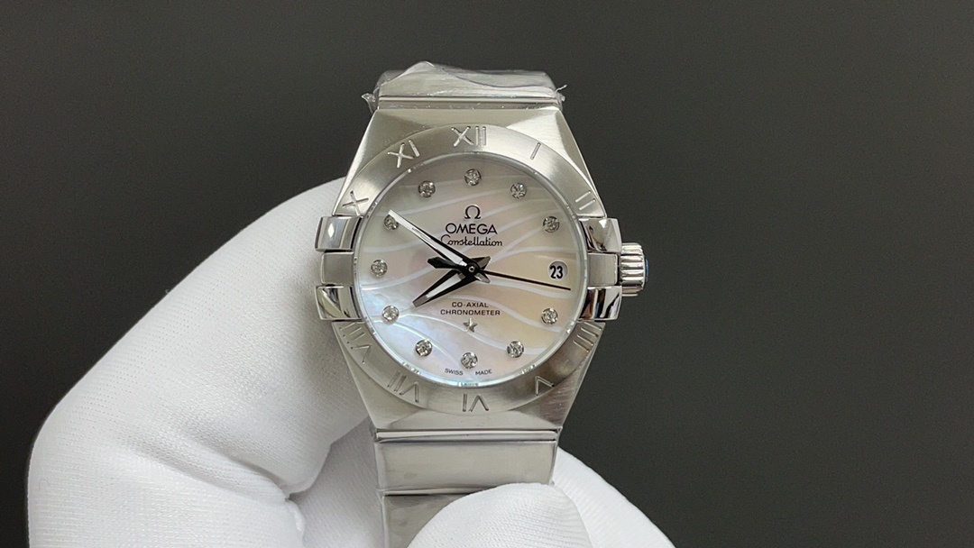 Omega Constellation Series: 8520 Cores and Blue-Colored Mother-of-Pearl Watch Face – Market’s Best Version - 图片 3