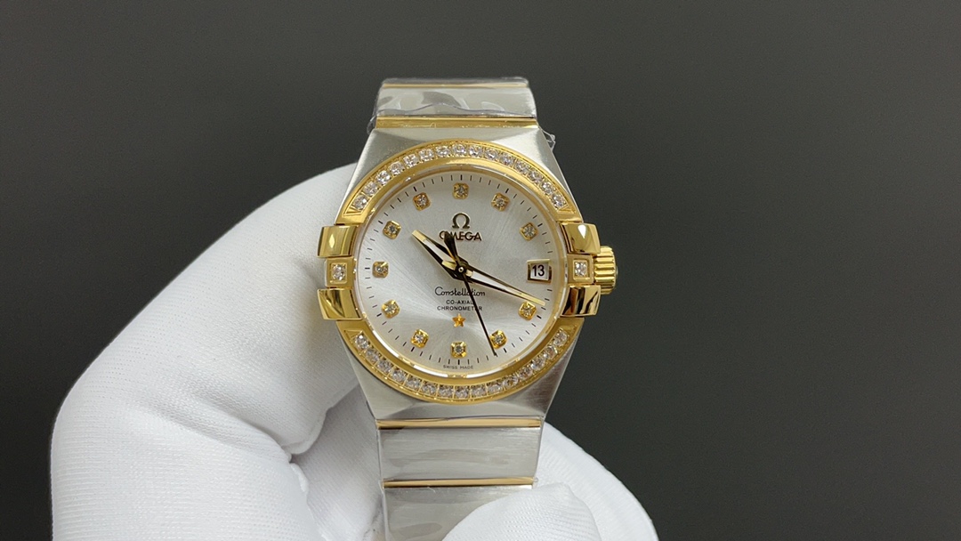 Omega Constellation Series: 2070 Gold Drill 50.PLUMA Light Wrist Watch with 8520 Cores - 图片 4