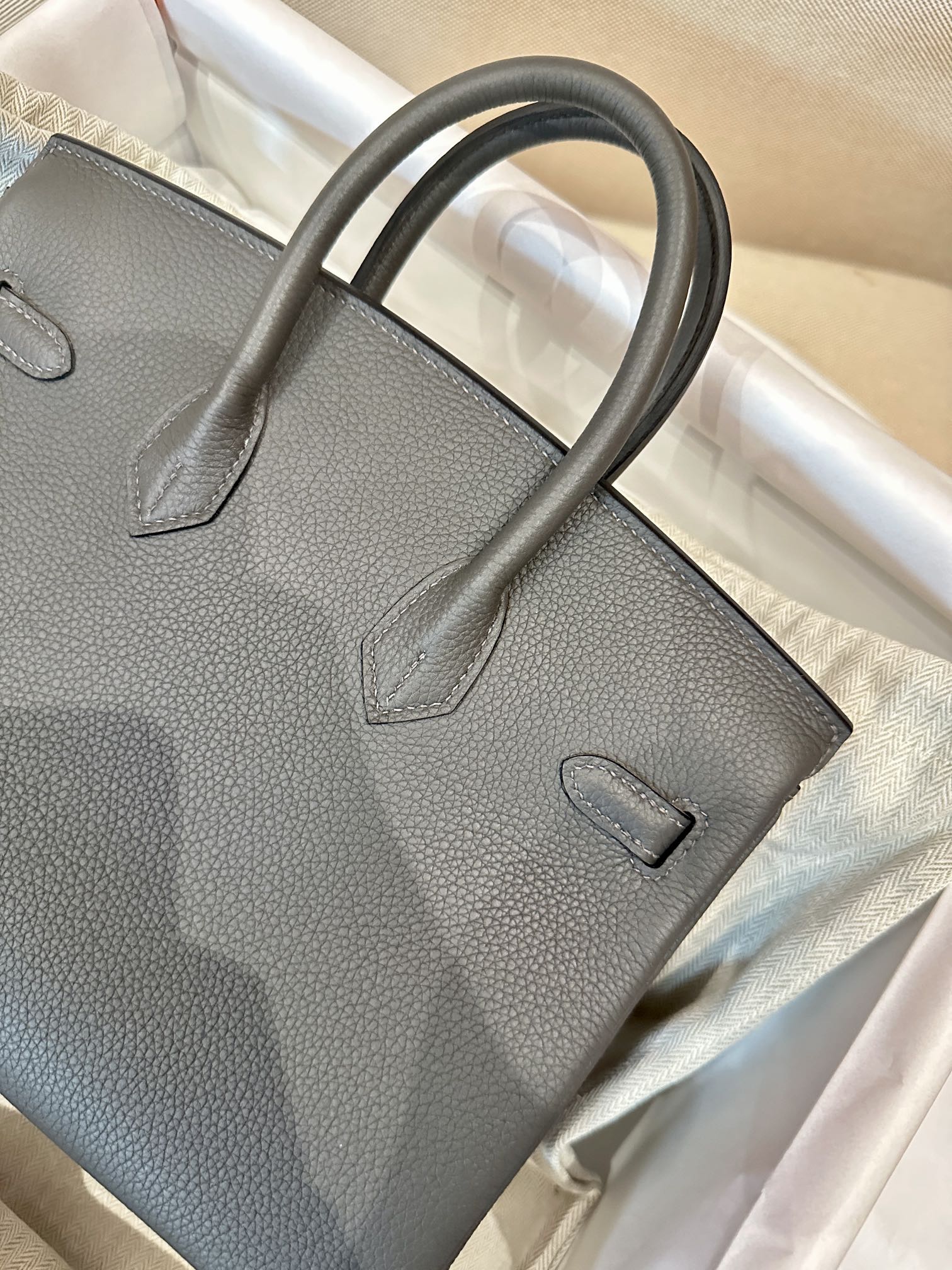Hermes Birkin 25 Gray Togo 25 handbag everyday