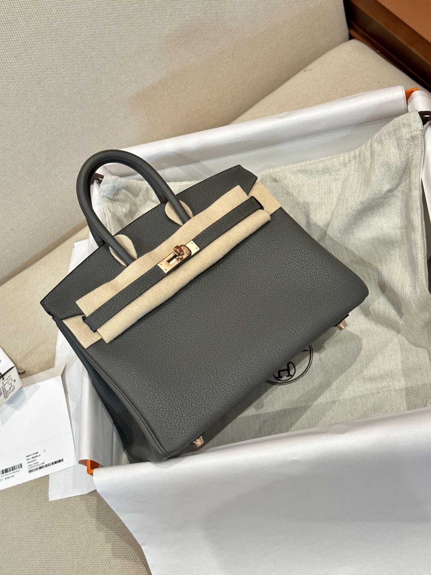Hermes Birkin 25 Gray Togo 25 handbag everyday