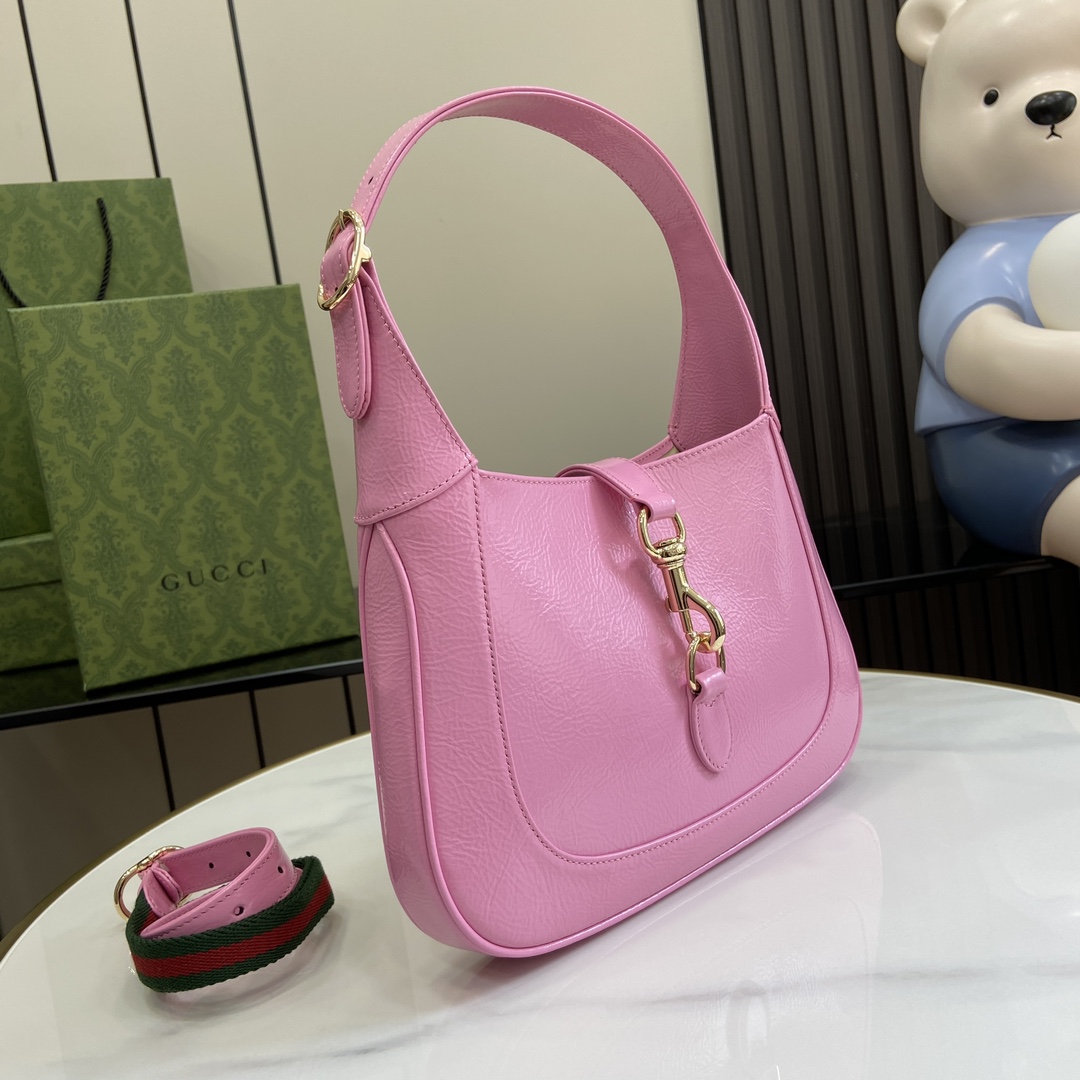 Gucci 漆皮 Jackie系列小号肩背包