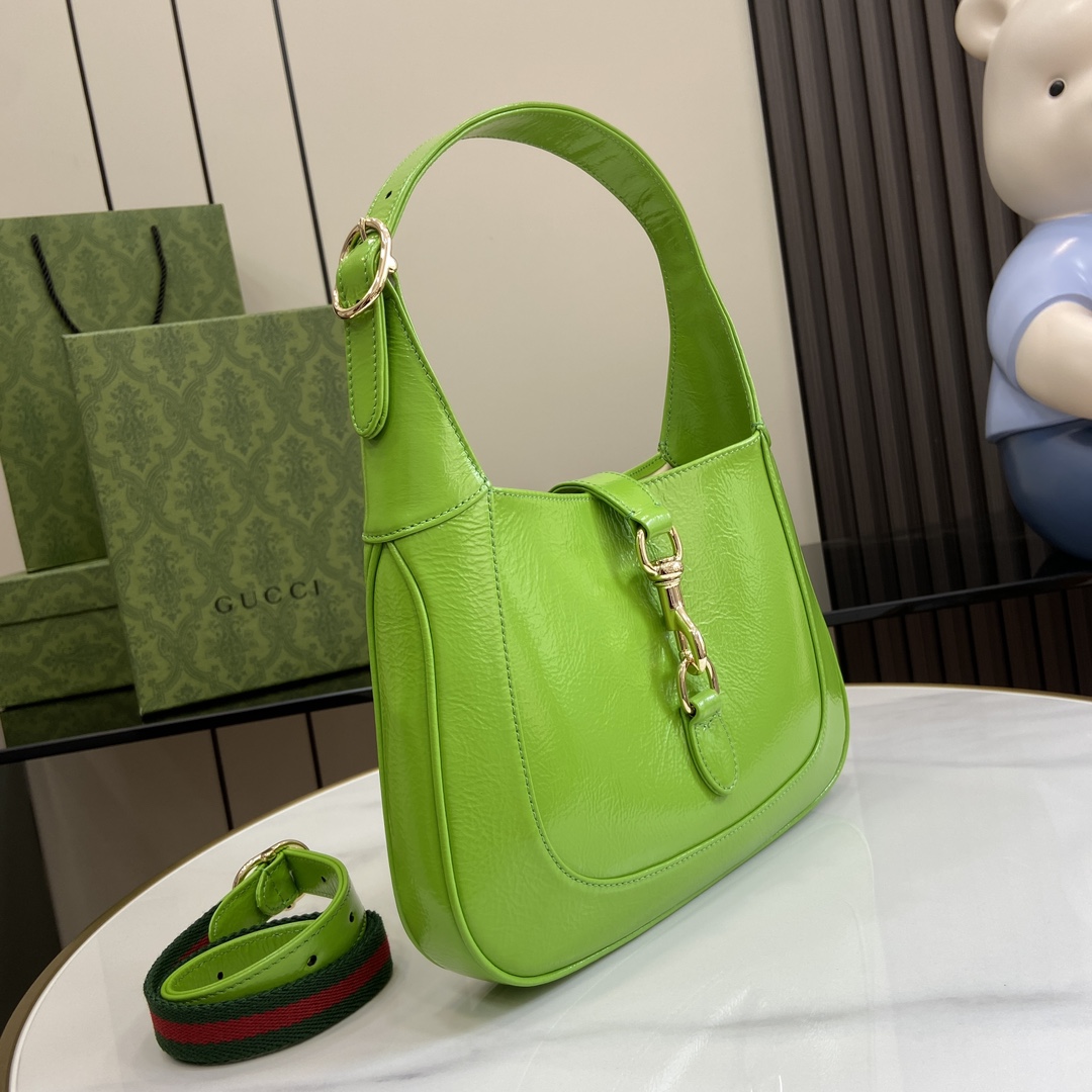 Gucci 漆皮 Jackie系列小号肩背包