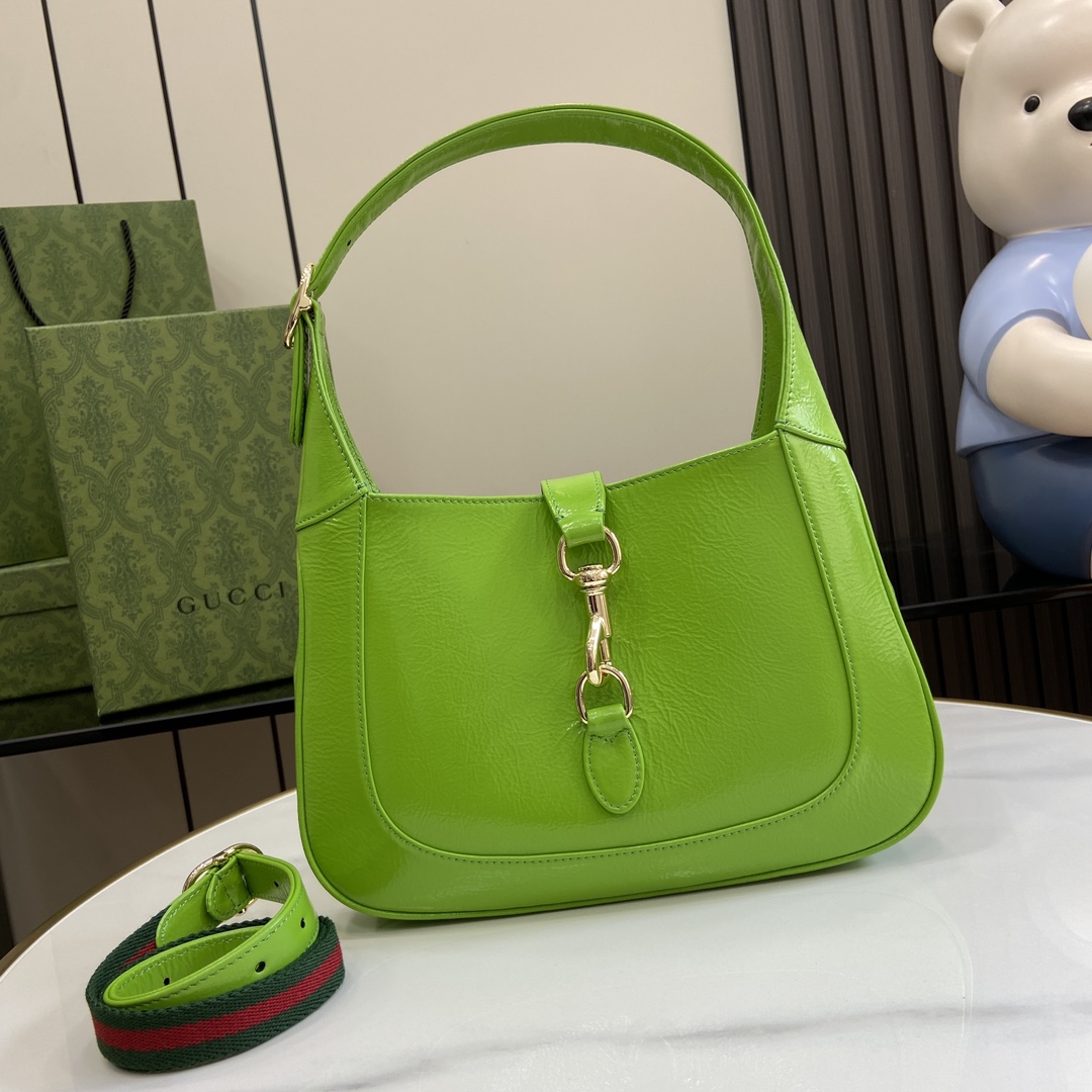 Gucci 漆皮 Jackie系列小号肩背包