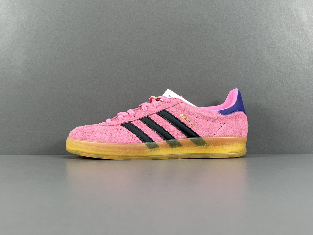 外贸版德训粉色adidasoriginalsSambaOG舒适防滑耐磨低帮板鞋女款货号:IE7002尺码