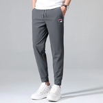 Fila Clothing Pants & Trousers Black Grey Embroidery Men Summer Collection Casual