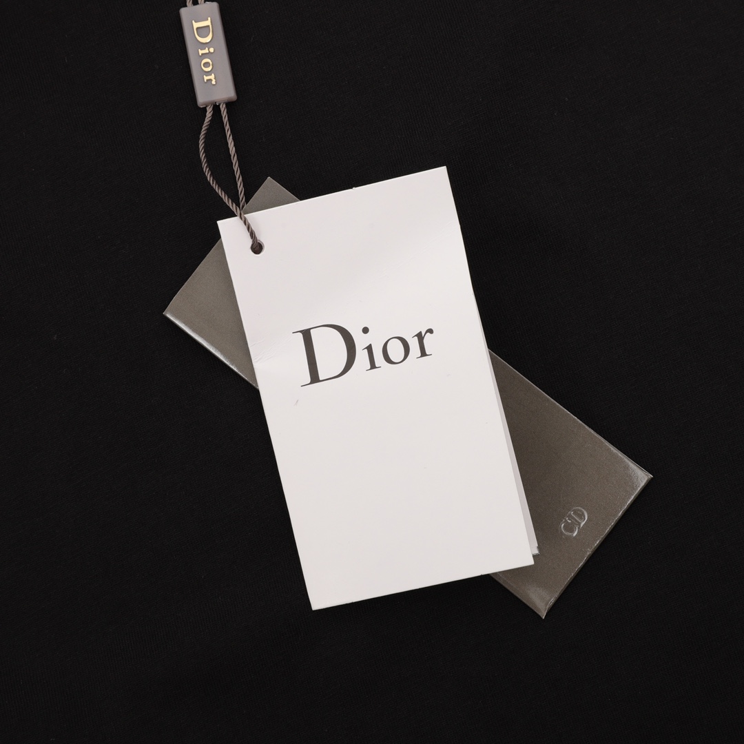 Dior/迪奥 荧光字母印花图案元素短袖T恤