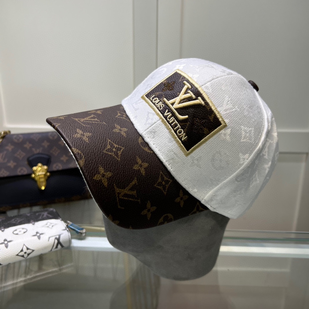 LouiVuittonLV专柜新款路易威登家刺绣棒球帽简单大方男女通用遮阳帽