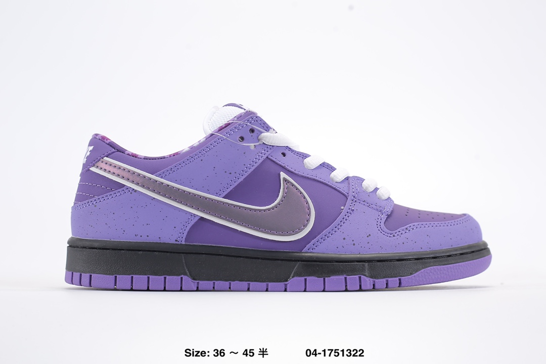 💰110
Concepts x Nk Dunk Low Pro SB "Purple lobster" 龙虾 SB低帮运动休闲板鞋 
BV1310-402
尺码：36-45半
ID:04-1751322