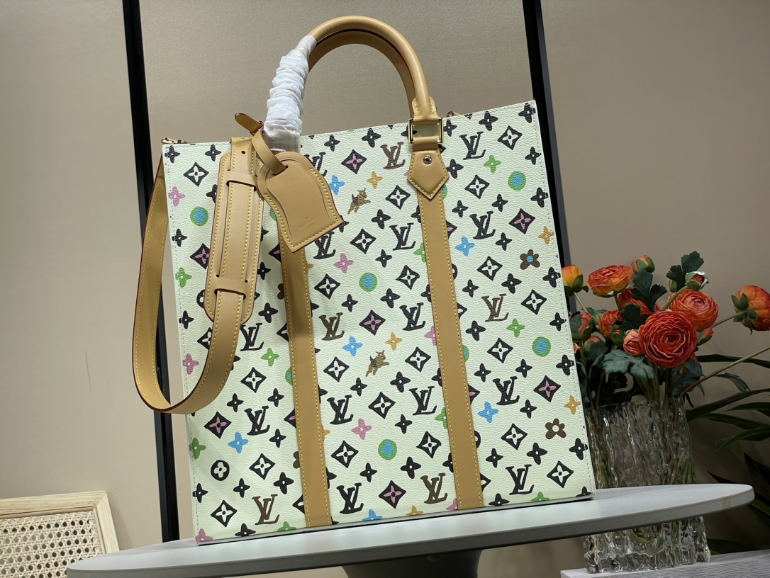 Waar te vinden de beste replica’s
 Louis Vuitton LV Sac Plat Tassen handtassen Wit Canvas Koeienhuid M24859