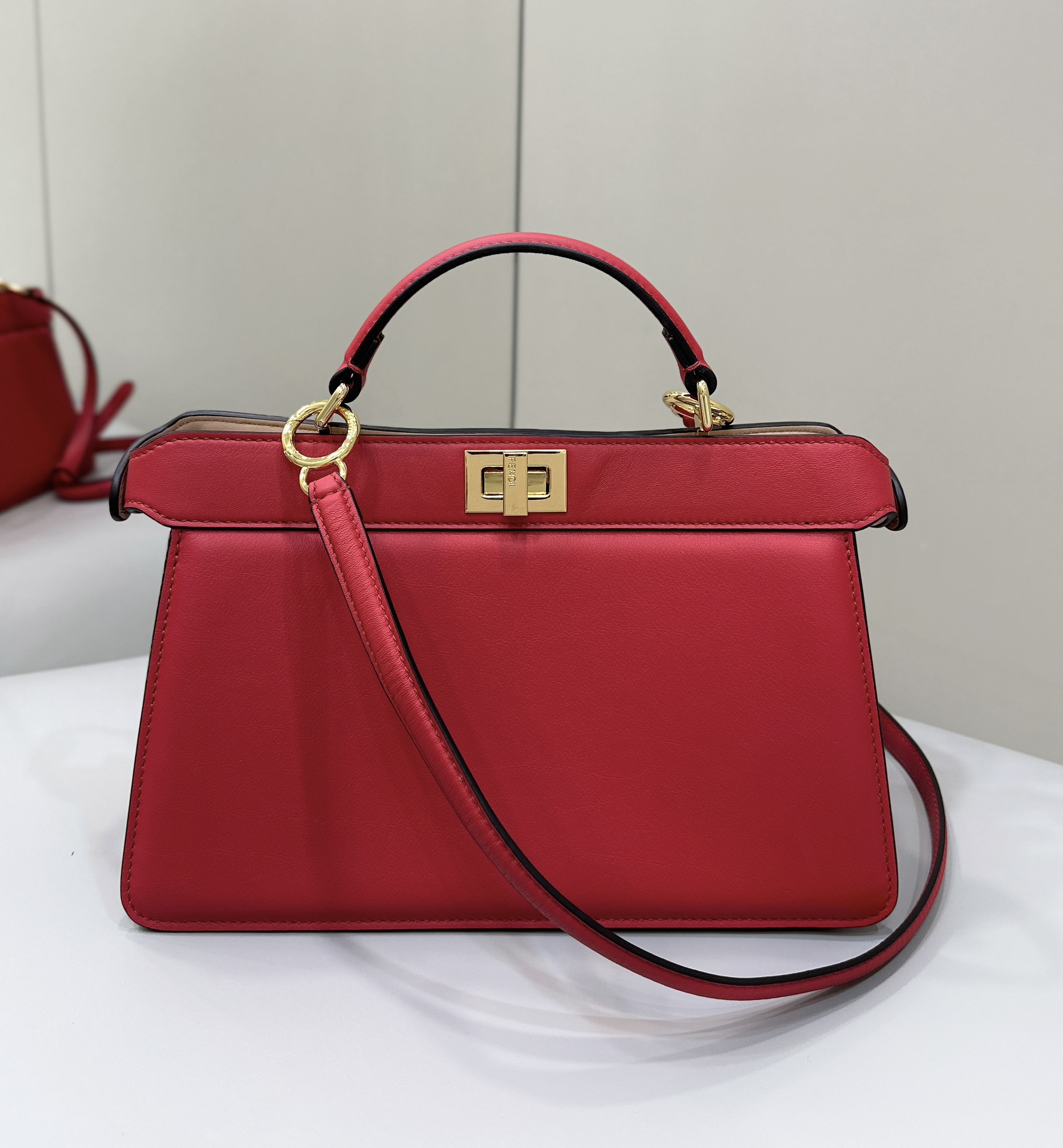 Outlet Sale Store
 Fendi Peekaboo Bags Handbags Pink Red