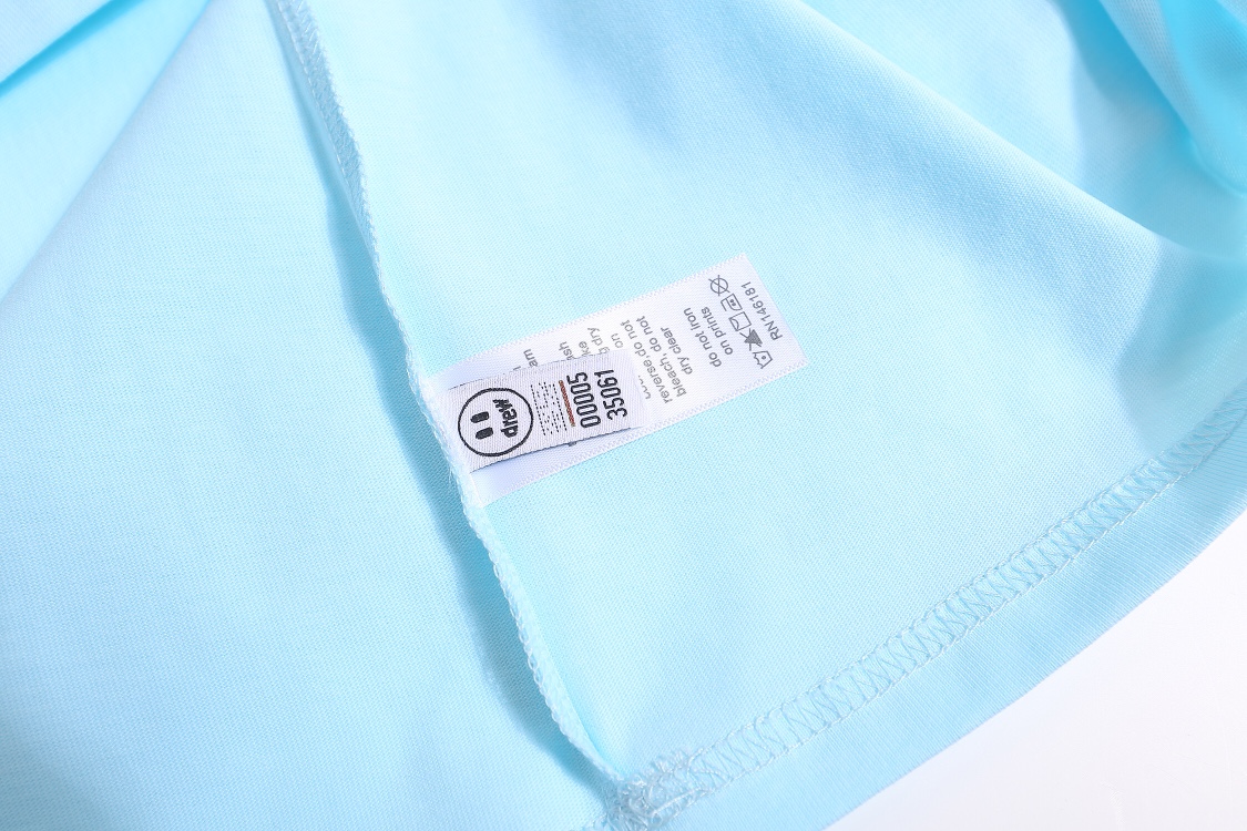 “DREW HOUSE Rainbow Smiley Alphabet T-shirt in Lake Blue, Sizes S-XL, Section ncp D040#” - 图片 7