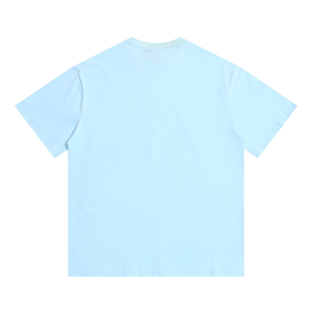 “DREW HOUSE Rainbow Smiley Alphabet T-shirt in Lake Blue, Sizes S-XL, Section ncp D040#” - 图片 8