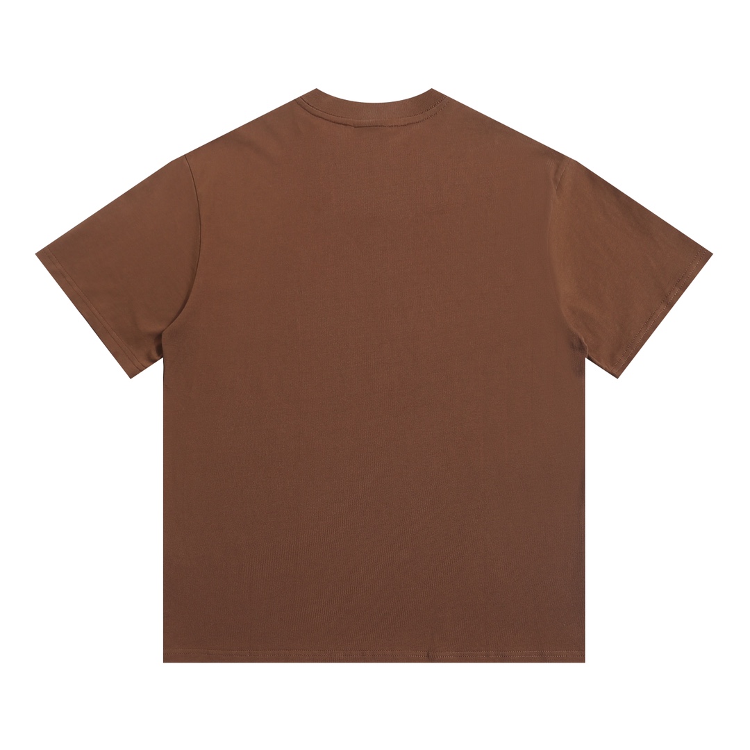 Drew House Smiley Cartoon T-Shirt in Coffee Color – Sizes S to XL (Section ncp D043#) - 图片 2