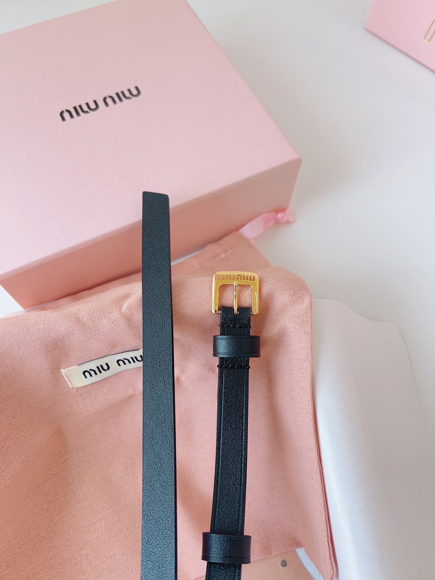 I’m going to buy a real belt. Belt MiUMIU metal emptiness. 75, 80, 85, 90, 95, 100 - 图片 3