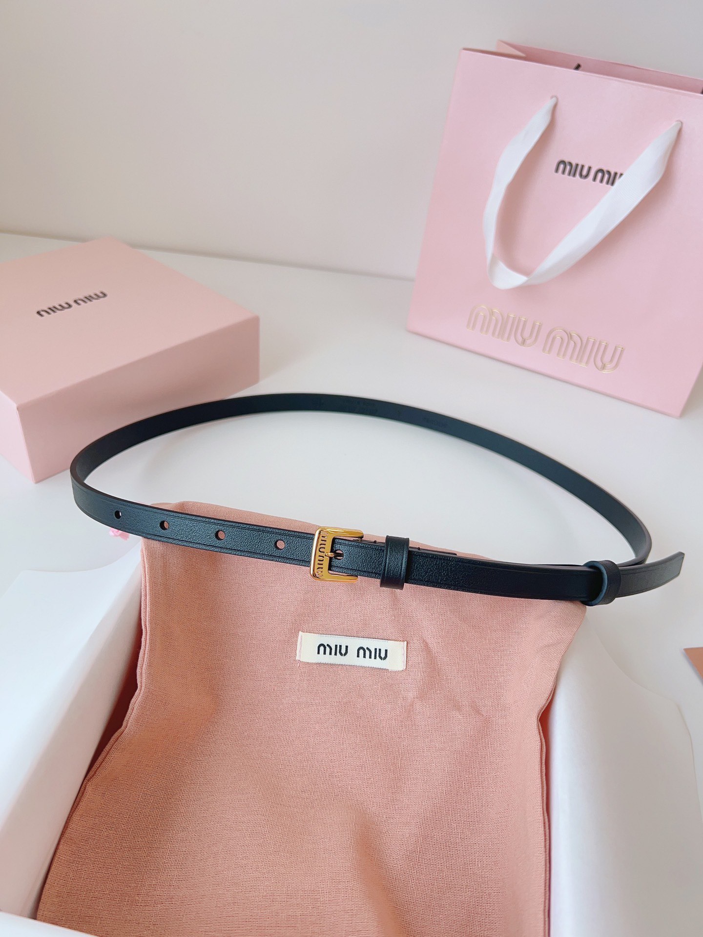 I’m going to buy a real belt. Belt MiUMIU metal emptiness. 75, 80, 85, 90, 95, 100 - 图片 4