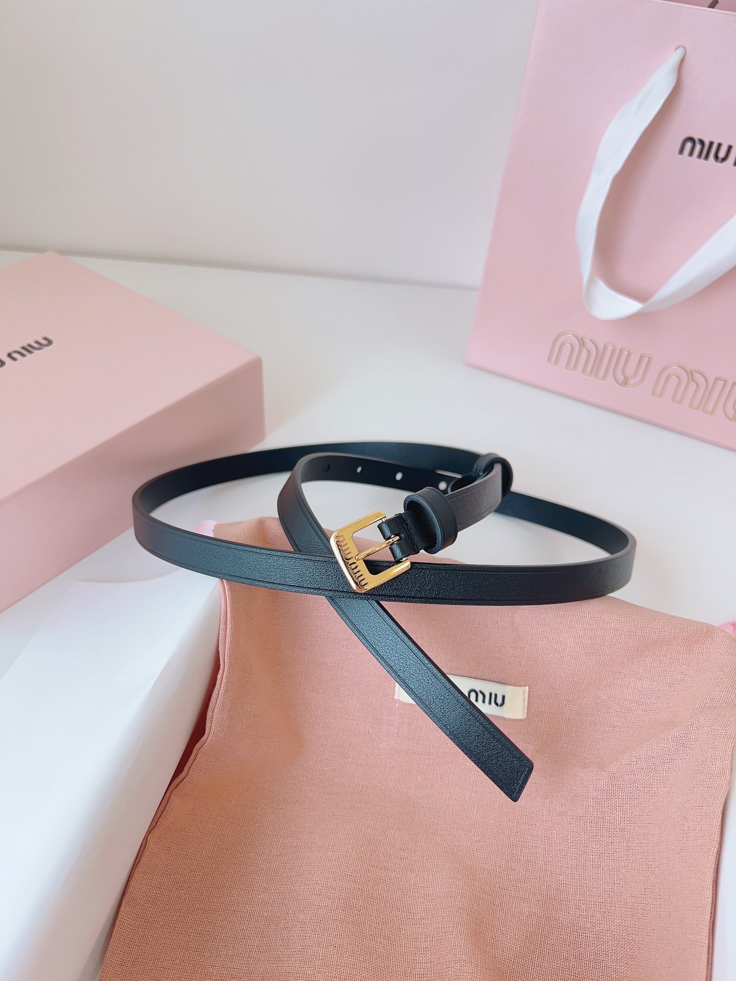 I’m going to buy a real belt. Belt MiUMIU metal emptiness. 75, 80, 85, 90, 95, 100 - 图片 9