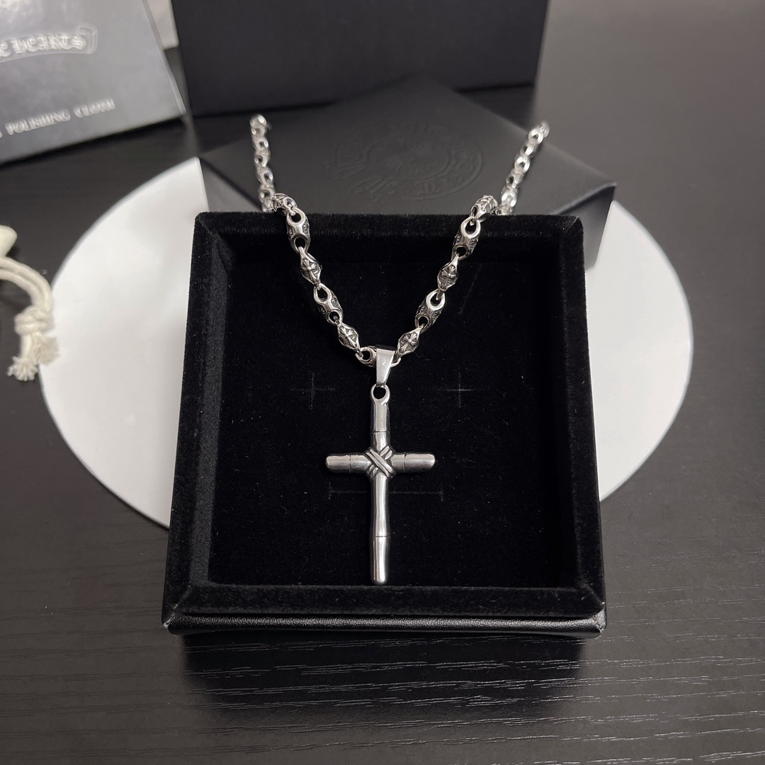 NO:382441,Croxin counter hits, direct sales price of the manufacturer, original one to one replica of the same style as men and women, Croxin necklace, jewelry boutique, chrome hearts, necklace19860909克罗心专柜爆款 厂家直销价 原版一比一复刻 男女同款 克罗心项链,饰品精品,chrome hearts,necklace,Jewelry