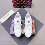 Louis Vuitton Casual Shoes Men Cotton Rubber Casual