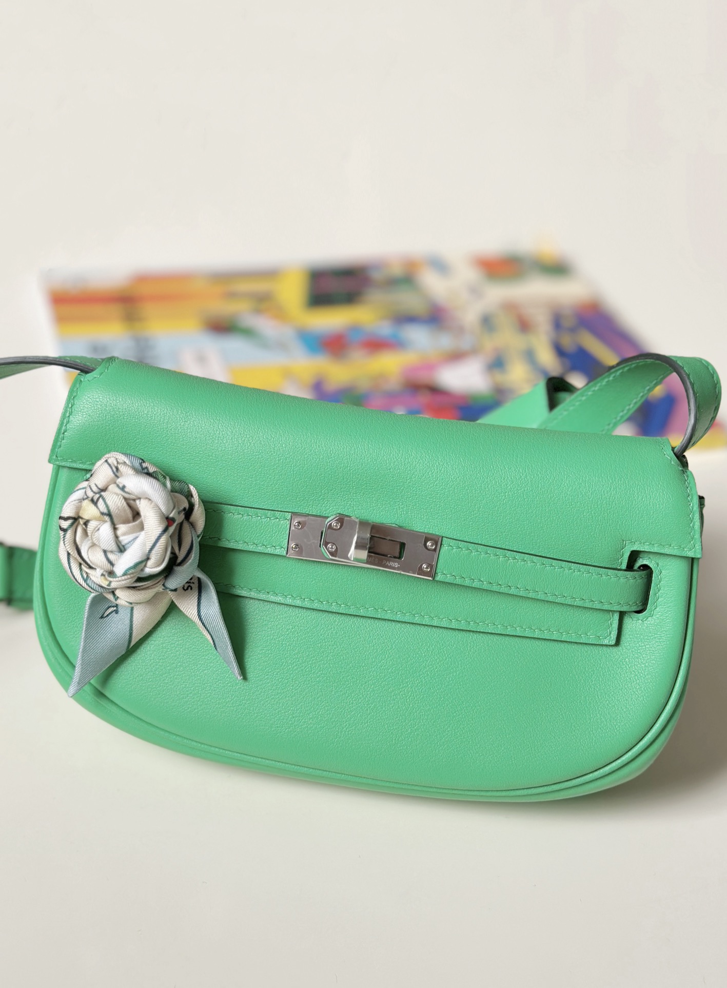 Hermes Kelly Sacos de Cintura & Pochetes Clutches Sacos de corpo cruzado & Ombro Verde