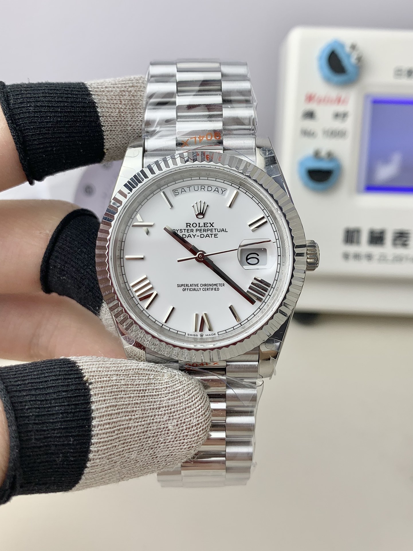 NO:384468,gm v3 counterweight dd white disk,19860909gm v3配重dd 白盘,,Watch