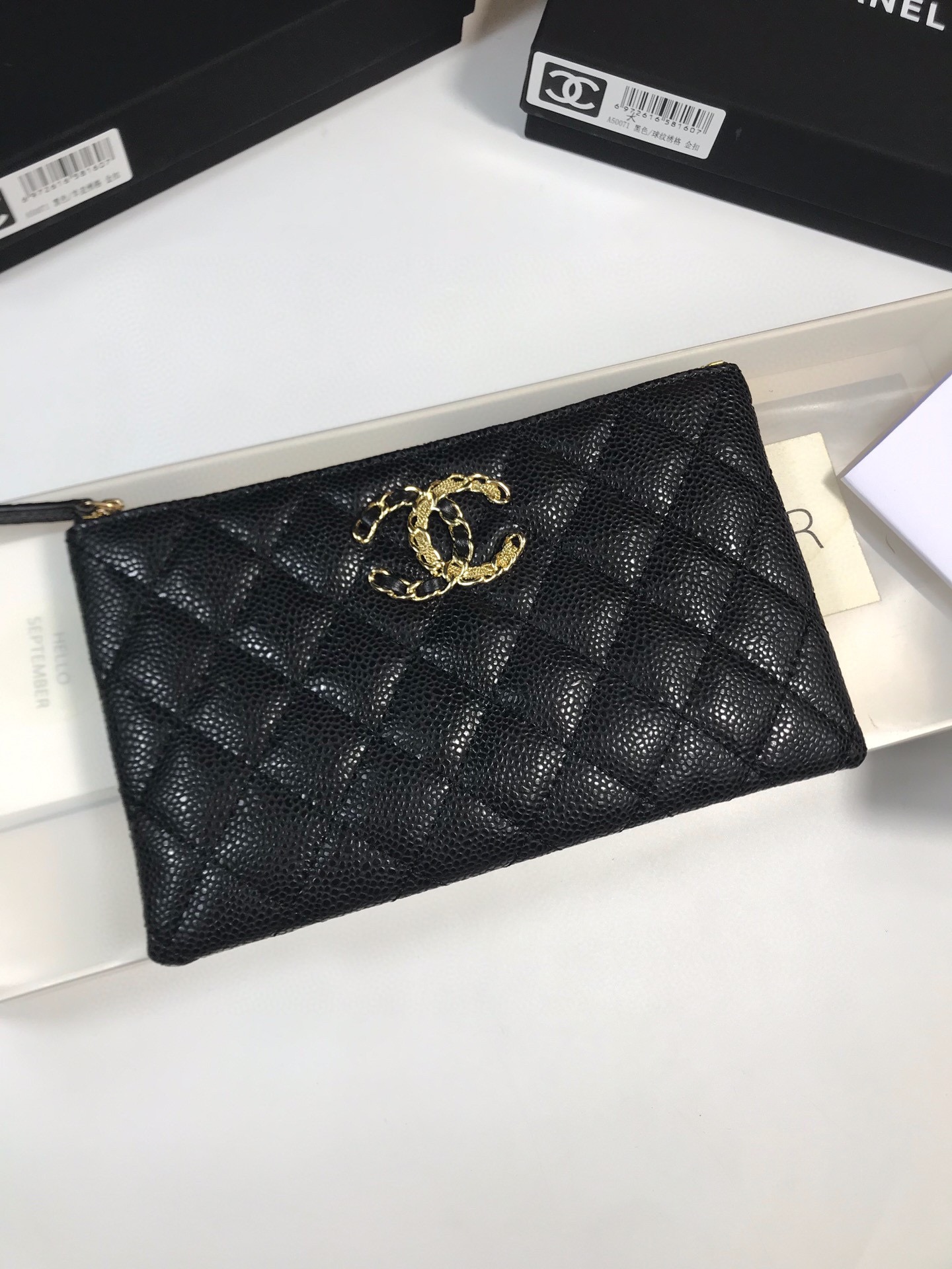 Chanel Pochettes & Sacs de Soirée Quincaillerie en or Cuir de vache