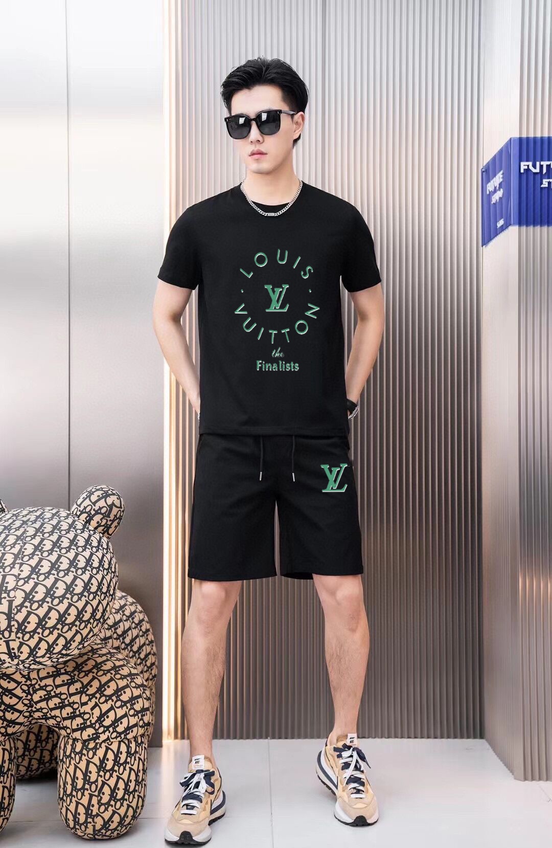 Louis Vuitton Clothing Shorts T-Shirt Two Piece Outfits & Matching Sets Men Short Sleeve