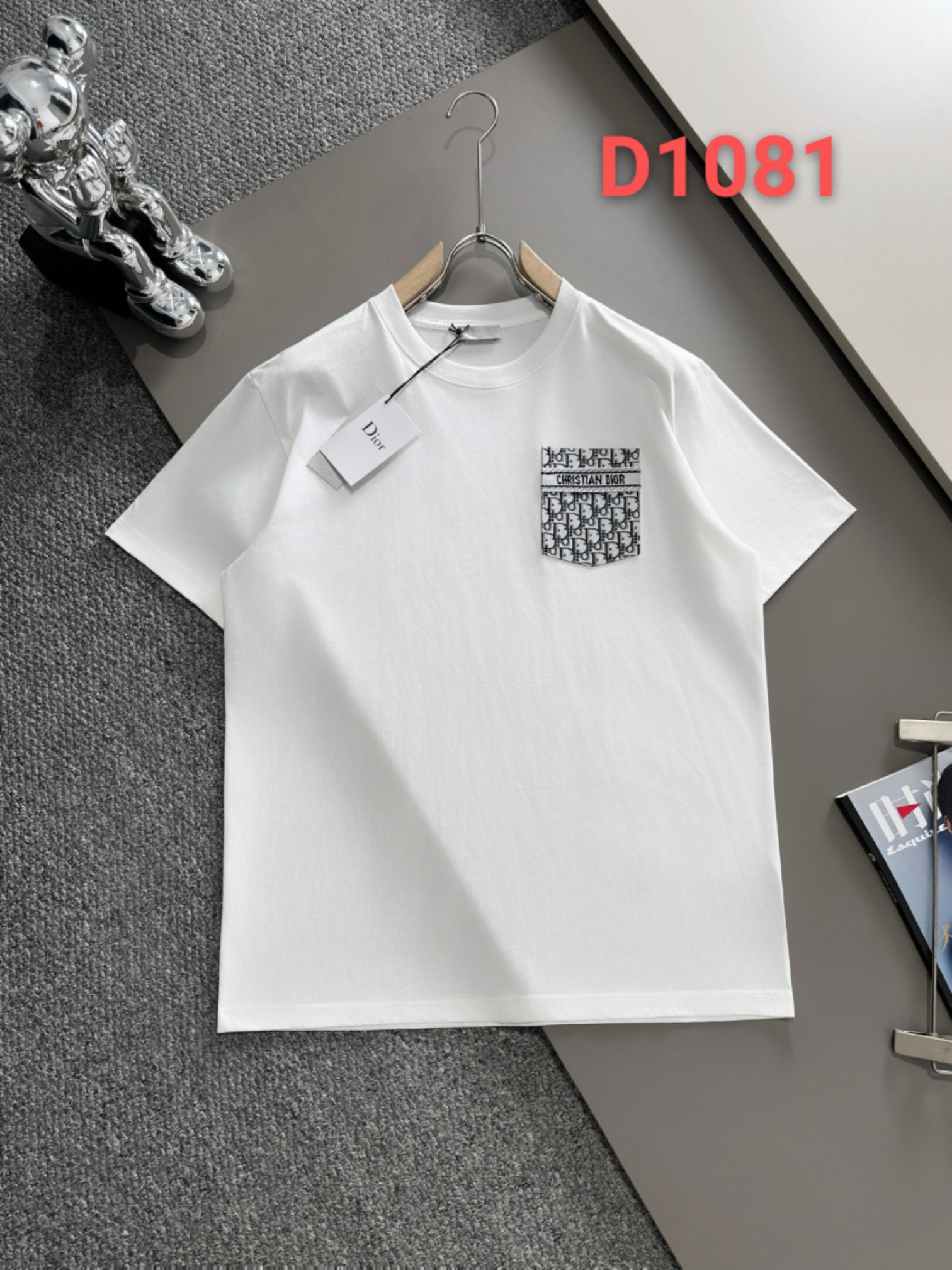 Dior Dior 24ss primavera y verano nueva versión alta con bolsillo para cartas para presbicia, mismo estilo para hombres…