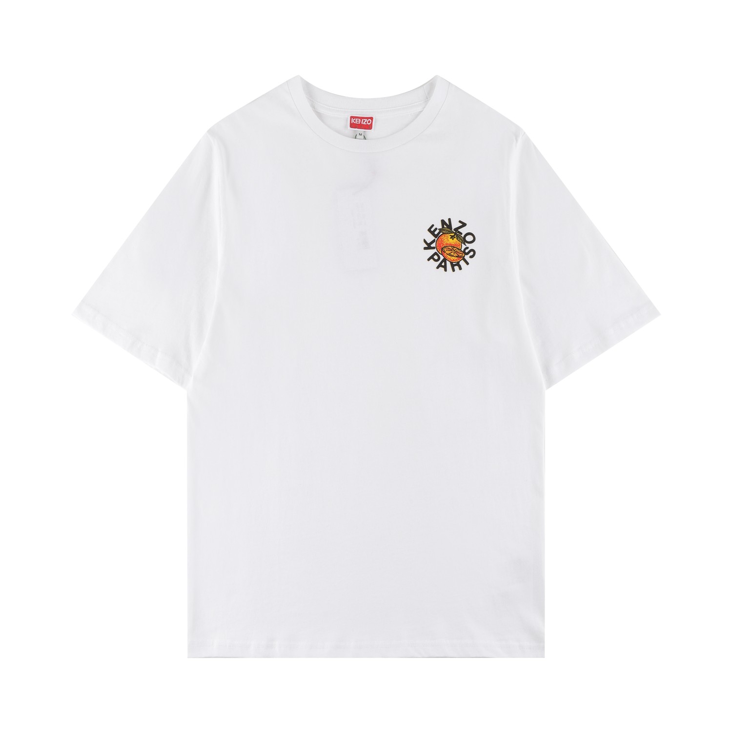 Camiseta de manga corta KENZ* 2024SS nueva primavera/verano, estampado digital de letras con buena suerte, de…