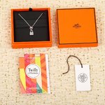 Hermes Constance Jewelry Necklaces & Pendants Good Quality Replica
 925 Silver Mini