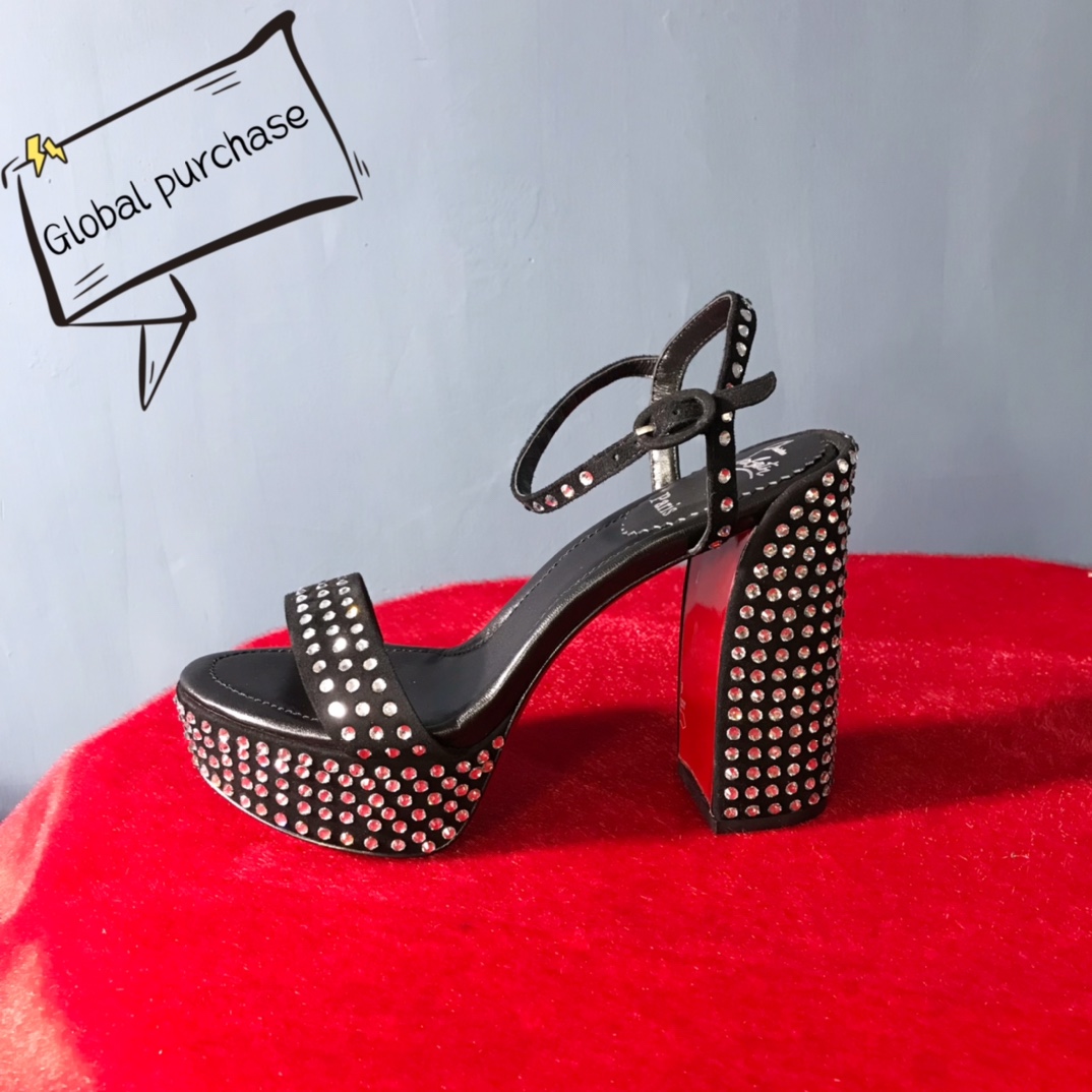 NO:100093,High-end customization Spring and summer classic water table style series!  H13Cm, water table: 4Cm, size 34-41. Genuine leather large sole. Customized model, no return or exchange, L53040-003 black deer leather, white imitation diamond, black sheepskin, official website synchronization Standard European code Reference: 53040-003 Color: black/black Material: veau velours/diamond Lining: red goat leather Heel height: 13Cm Platforms: 4Cm Sole: leather sole Size: EU 34-41 (US 4-11):,,christian louboutin,tom ford, sheepskin,Leather soles19860909高端订制 春夏精典水台款系列！ H13Cm,水台:4Cm、尺码34-41码.真皮大底.订制款,不退不换L53040-003黑鹿皮,白色仿奥钻,黑羊皮里,官网同步 标准欧码 Reference:53040-003 Color:black/black Material:veau velours/diamond Lining:red goat leather Heel heigh:13Cm Platforms:4Cm Sole:leather sole Size:EU 34－41（US 4一11) :,,christian louboutin,tom ford,sheepskin,Leather soles,Women's Shoes