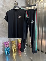 Gucci Clothing T-Shirt Two Piece Outfits & Matching Sets Men Summer Collection Fashion Short Sleeve