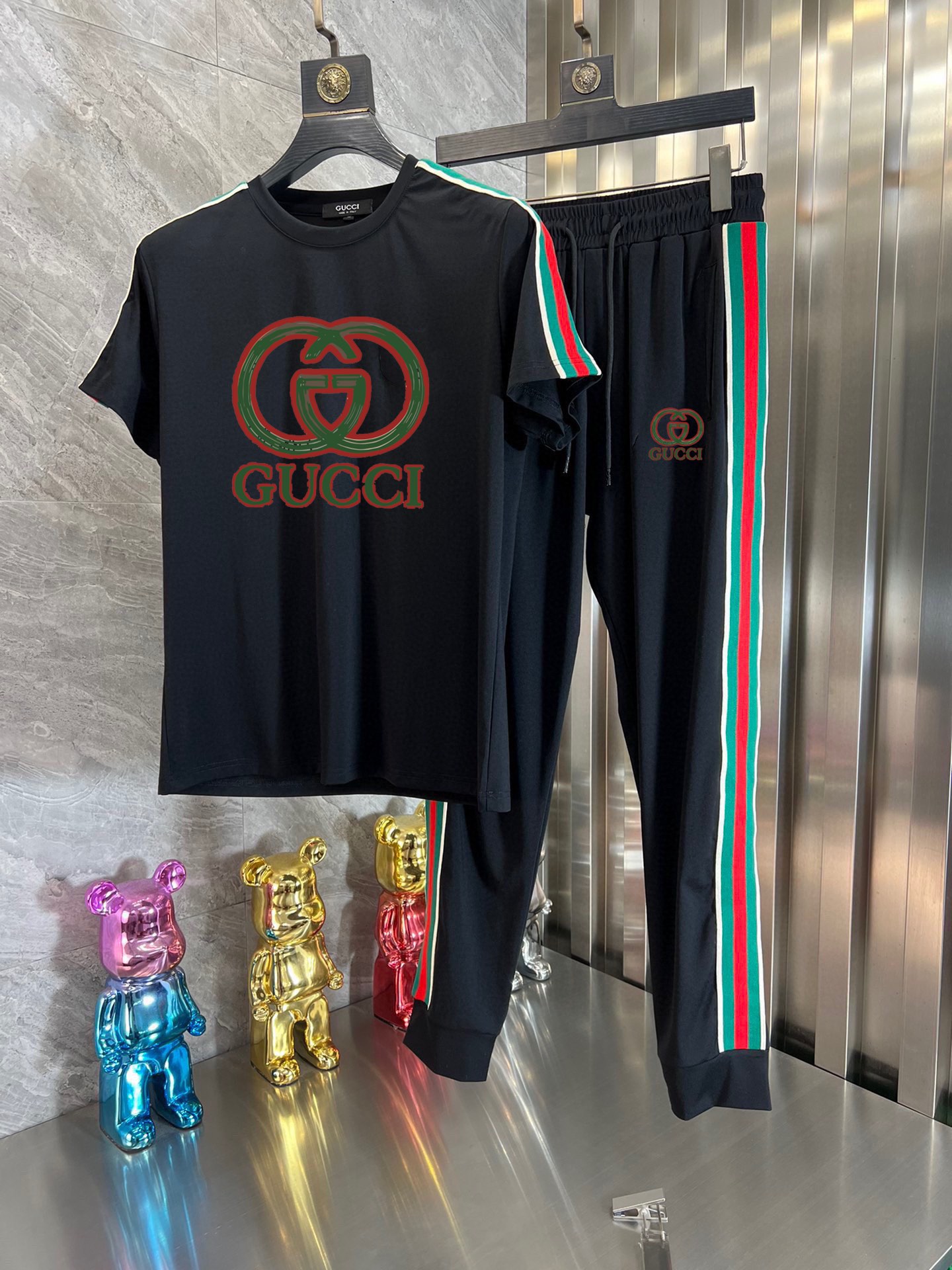 Gucci Clothing T-Shirt Two Piece Outfits & Matching Sets Buy Best High-Quality
 Men Summer Collection Fashion Short Sleeve