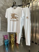 Burberry Clothing T-Shirt Two Piece Outfits & Matching Sets Men Summer Collection Fashion Short Sleeve