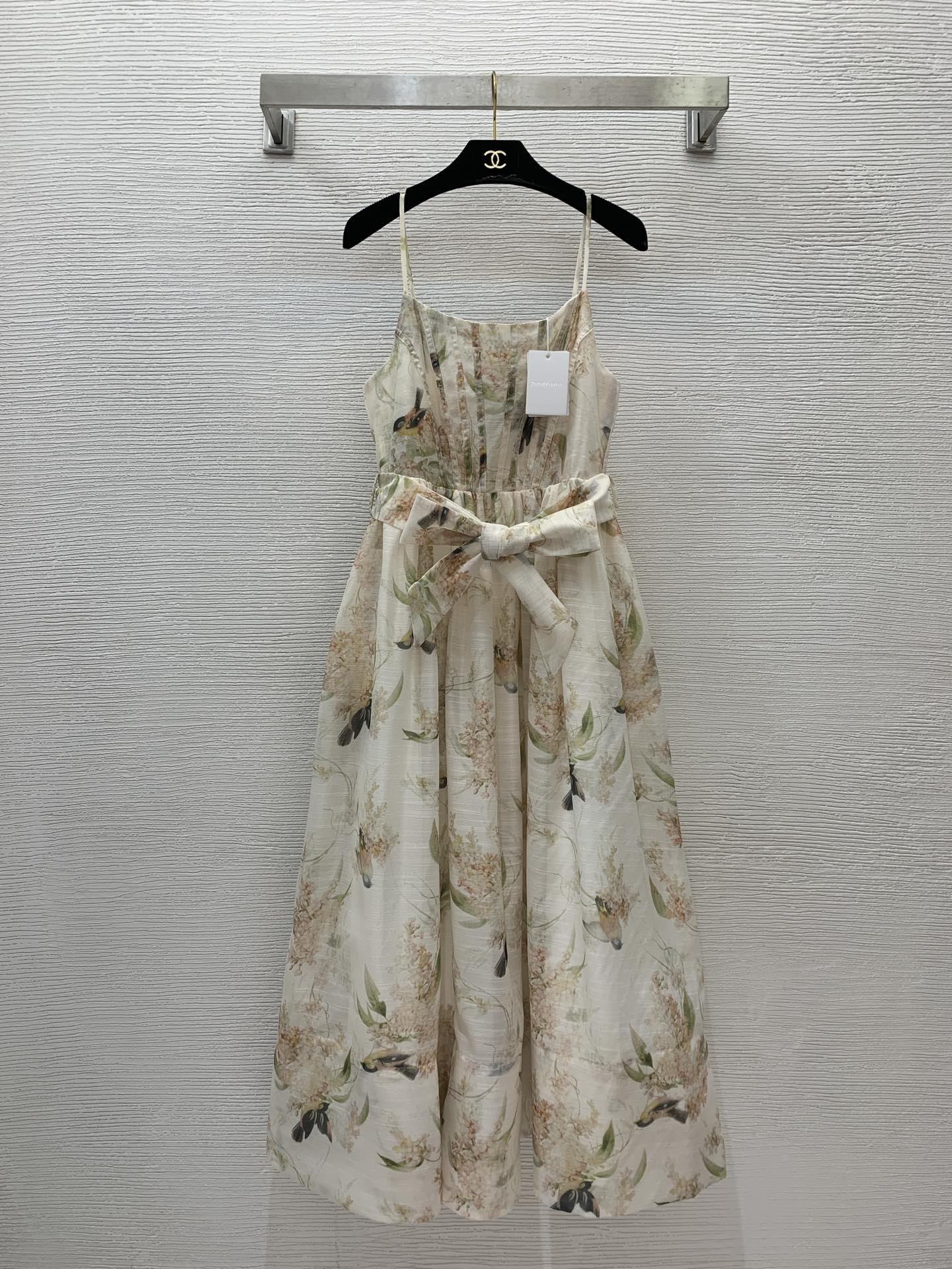 Zimmermann Clothing Dresses Apricot Color Pink Printing Summer Collection