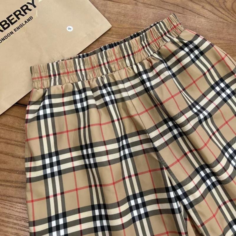 BURBERRY 巴宝莉夏季限定经典格纹双层透气沙滩短裤