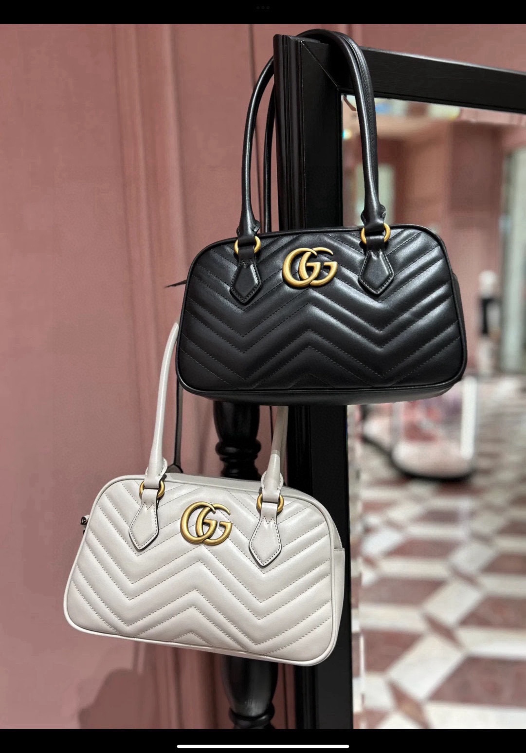 Gucci black,,light gray