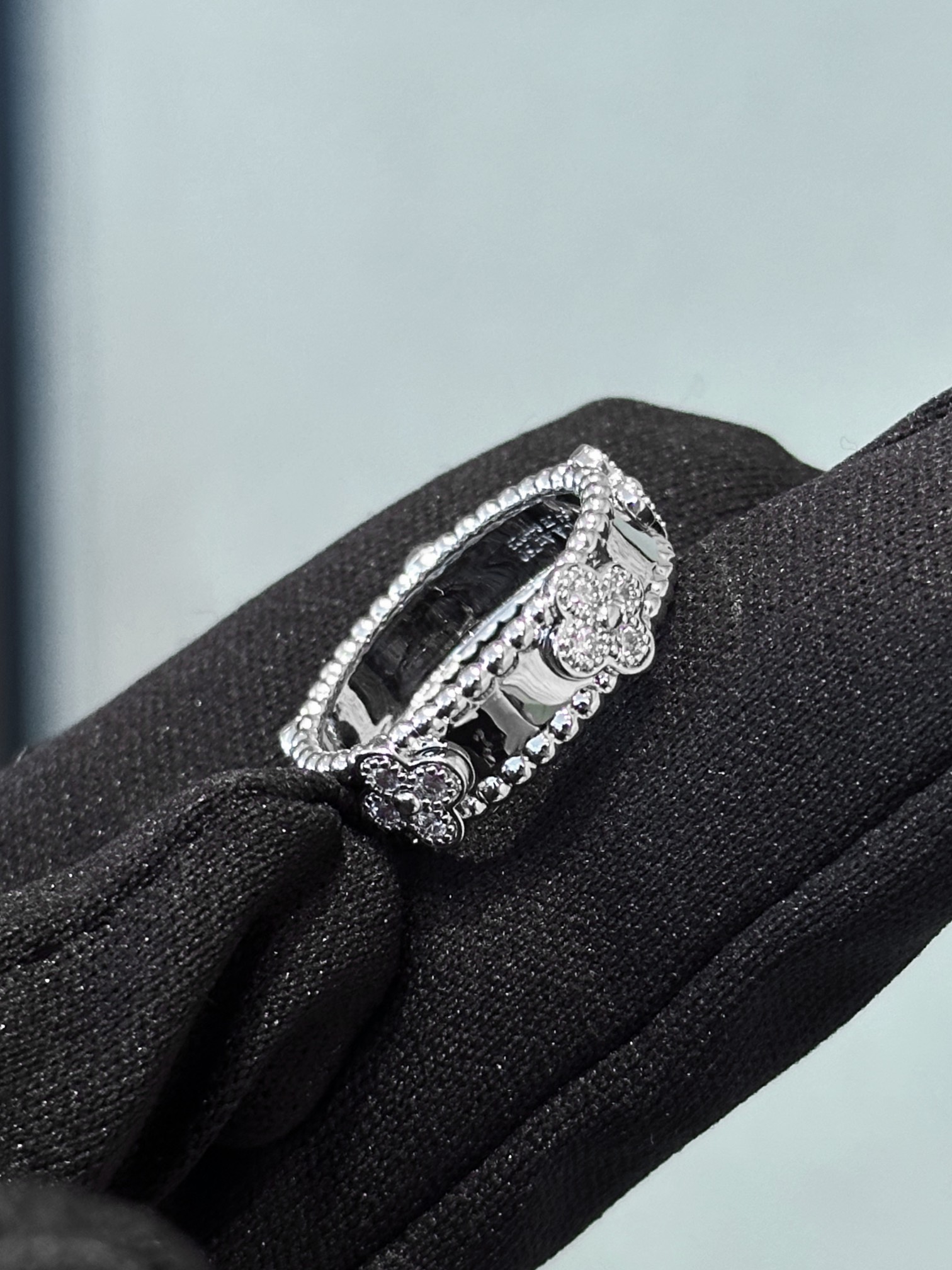 Van Cleef & Arpels 重工款vca窄版万花筒戒指