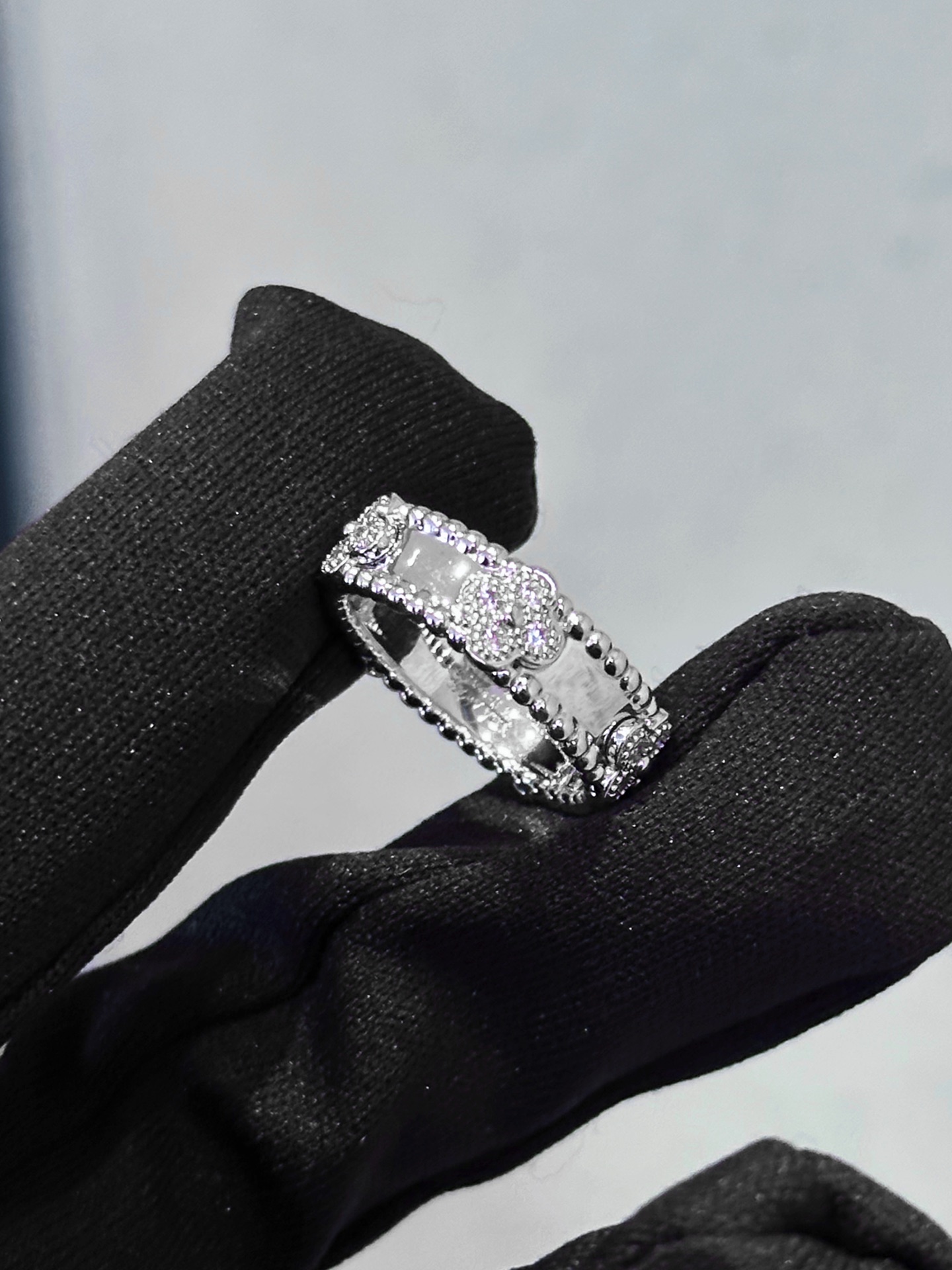 Van Cleef & Arpels 重工款vca窄版万花筒戒指