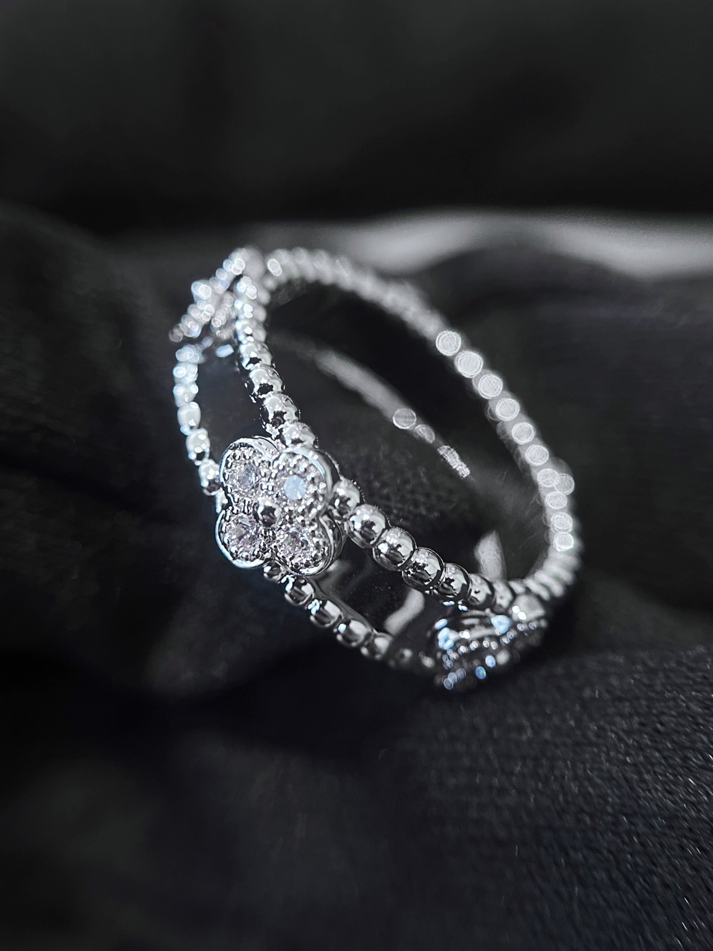 Van Cleef & Arpels 重工款vca窄版万花筒戒指