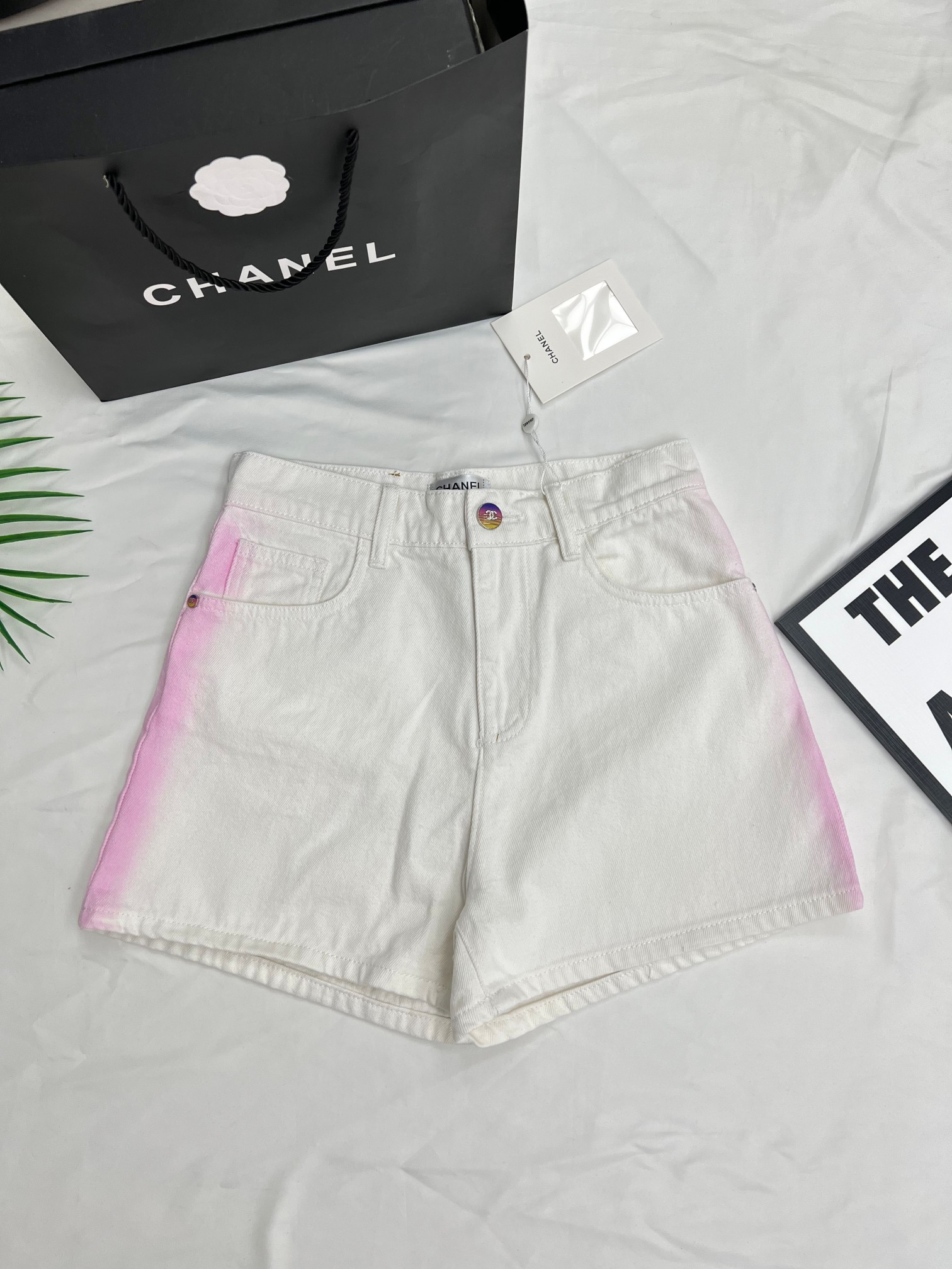 AAAA personalizar
 Chanel Ropa Vaqueros Pantalones cortos Calidad perfecta
 Blanco Algodón bruto azul Colección de verano
