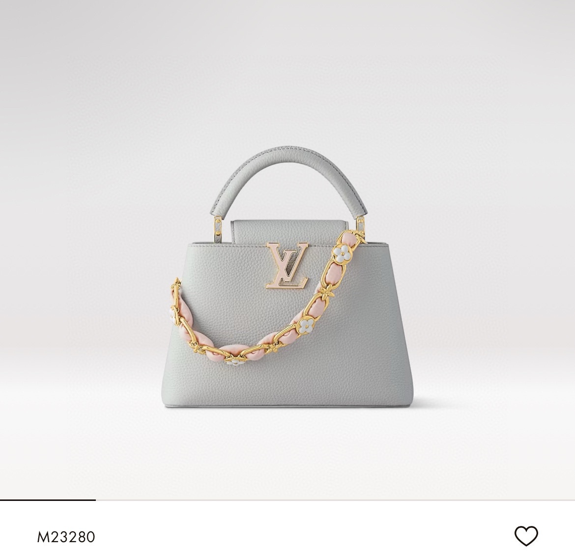 Louis Vuitton LV [Capucines BB Handbag] M23280 23363 Gray Official Show
