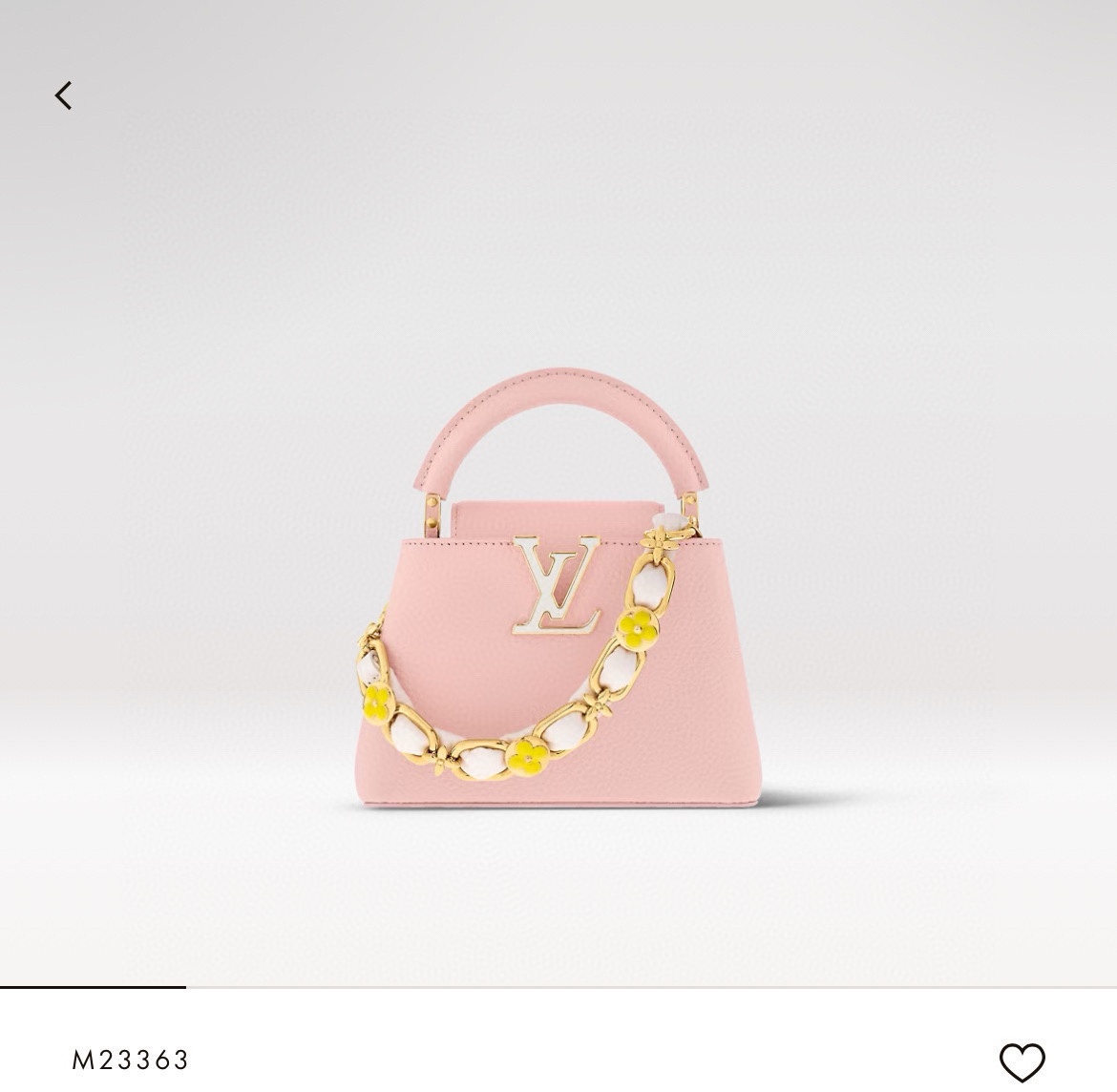 Louis Vuitton LV Capucines Mini handbag M23363 23280 pink
