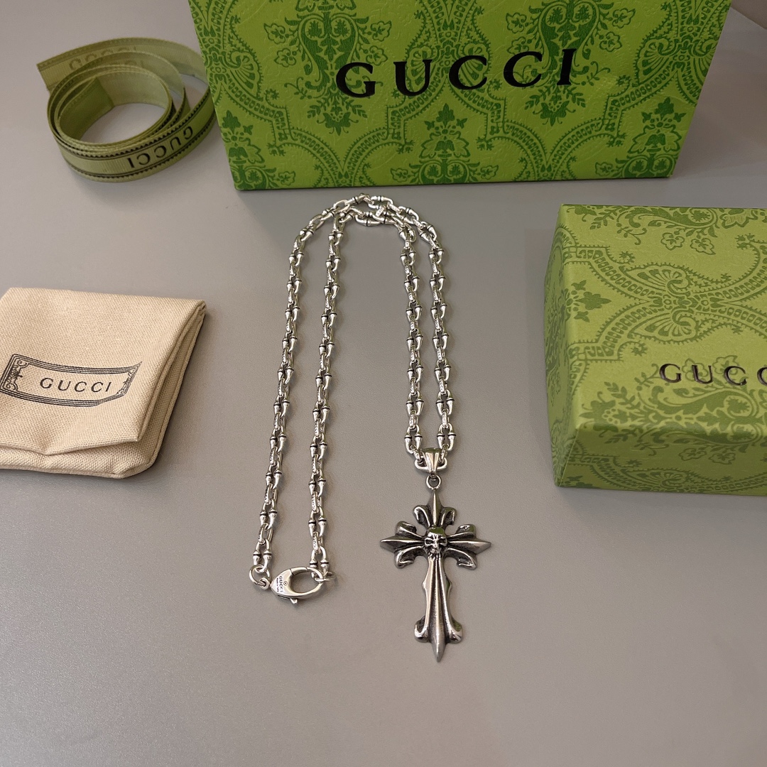 NO:110749,Gucci counter hits, direct sales price of manufacturers, original one to one replica, craftsmanship retro Gucci necklace, jewelry boutique, gucci, necklace19860909古驰专柜爆款 厂家直销价 原版一比一复刻 工艺复古 古 驰项链,饰品精品,gucci,necklace,Jewelry
