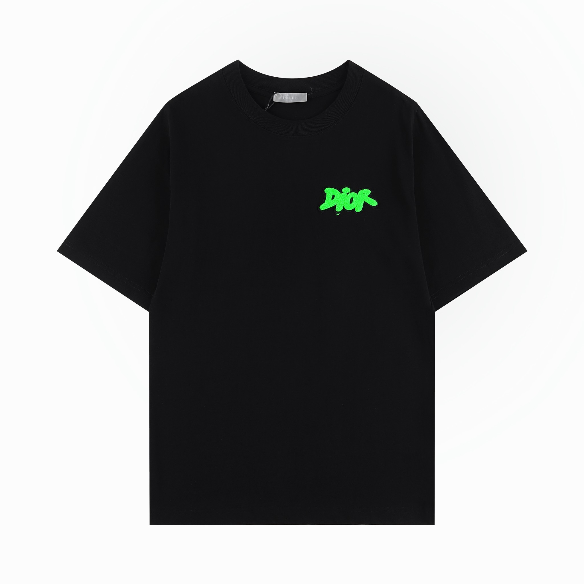 DIO Di * 2024SS Camiseta de manga corta de primavera y verano nuevo estilo, tecnología de bordado de toalla c…