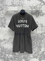 Louis Vuitton Kleding Jurk Rok Sweatshirts Afdrukken Lente/Zomercollectie Vintage Bovenzijde met capuchon