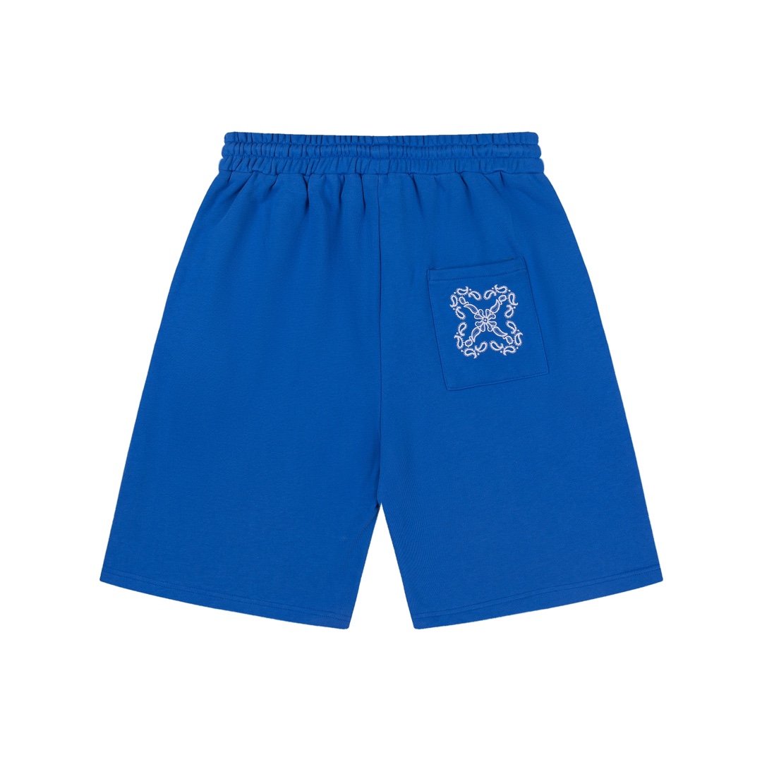 MA 8096#. New cashew nuts and embroidered shorts. Colour: Black, blue Ruler: SM L XL - 图片 3